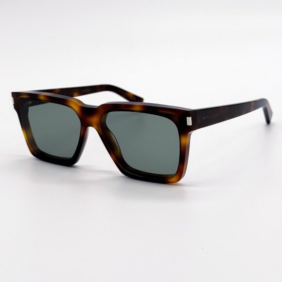 NEW SAINT LAURENT SL610 003 UNISEX HAVANA GREEN SAINT LAURENT SL 610 003 - Picture 1 of 13